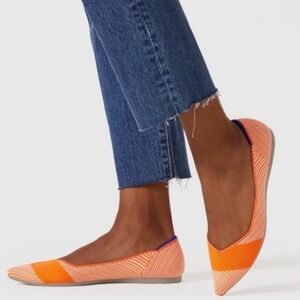 Rothy's Orange Flats Classic Slip-On Loafers